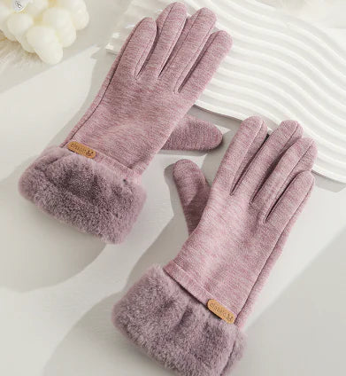 Women's plush gloves