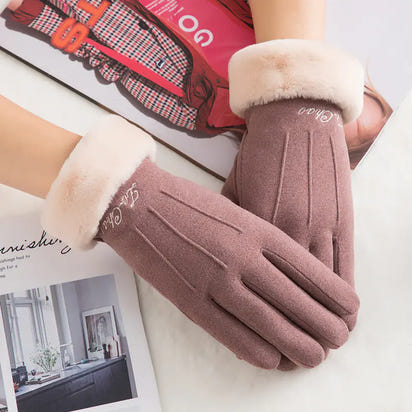 Women's plush gloves