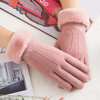 Women's plush gloves