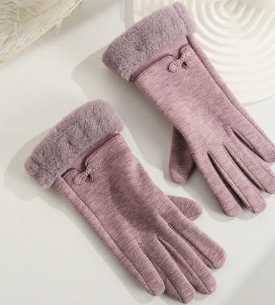 Women's plush gloves