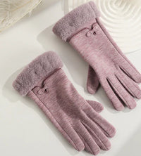 Women's plush gloves