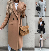 Long wool coat for women