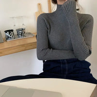 Women's slim turtleneck sweater