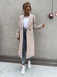 Long wool coat for women