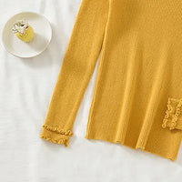 Slim Fit Buttoned V-Neck Sweater